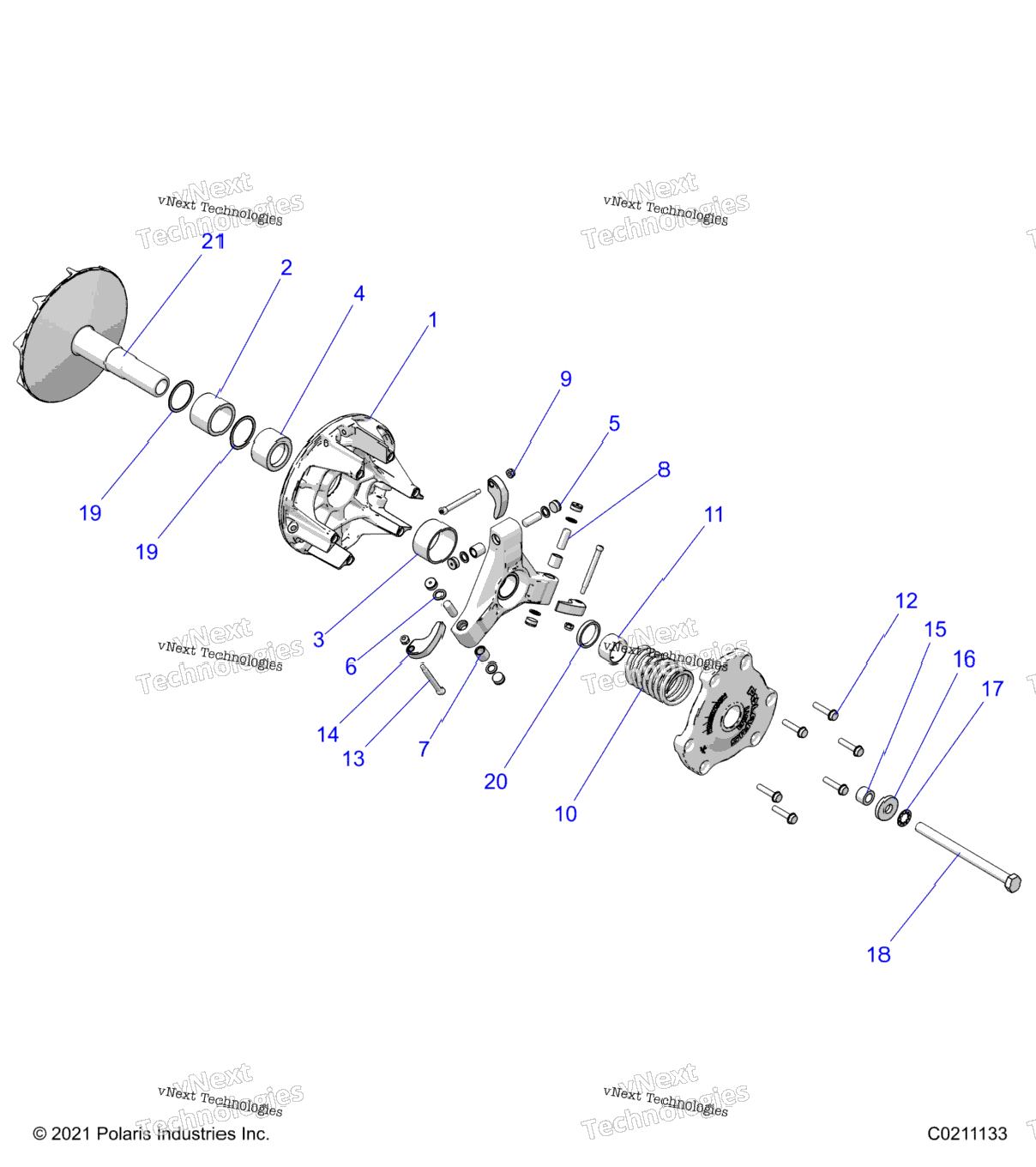 Drive Train, Primary Clutch