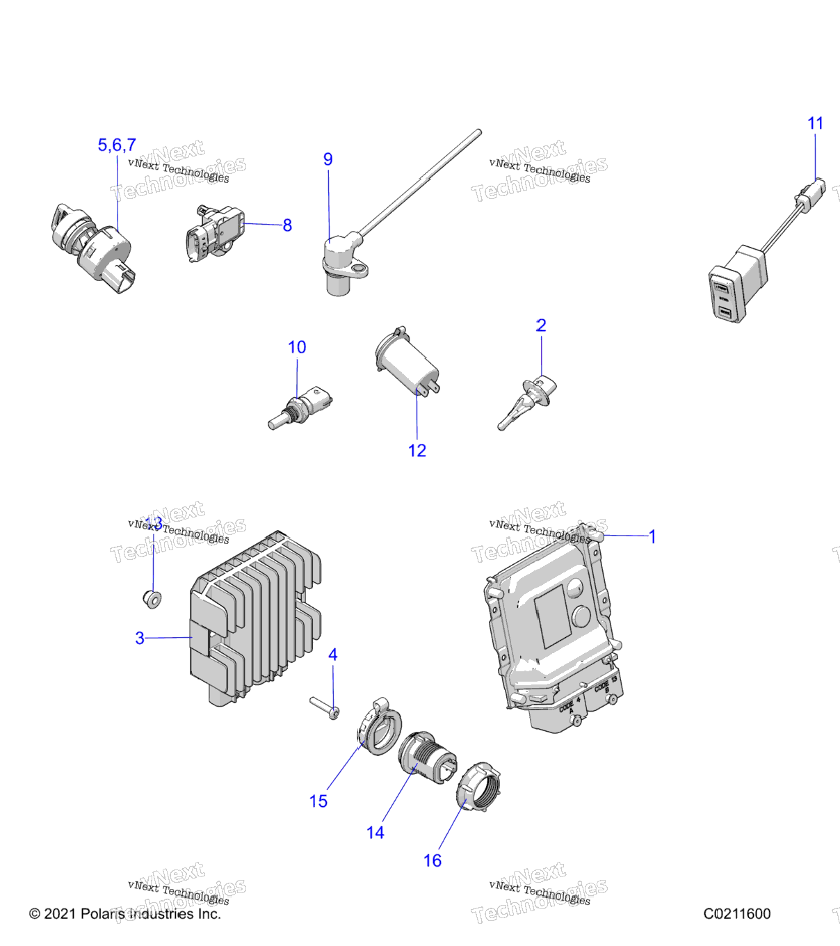 Electrical, Switches, Sensors, Ecu & Control Modules