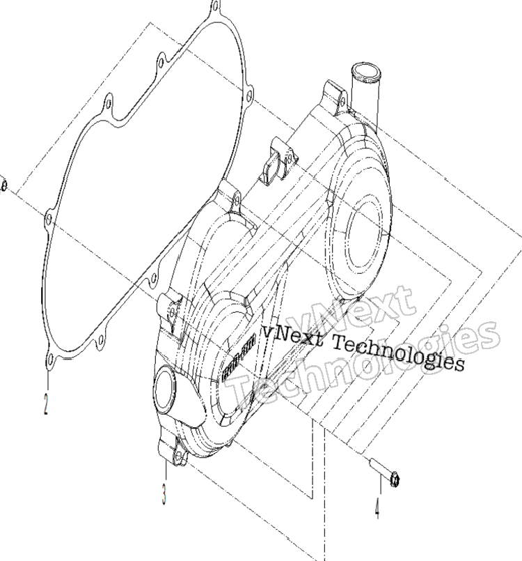 Engine - Crankcase Cover Lh