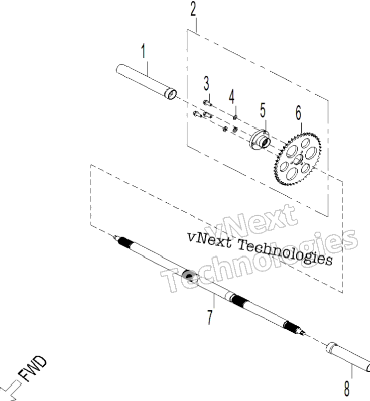 Drive - Rear Wheel Axle 70