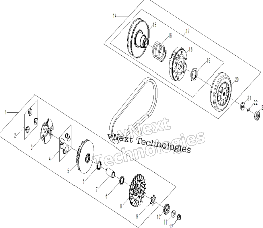 Engine - Drive Clutch 70