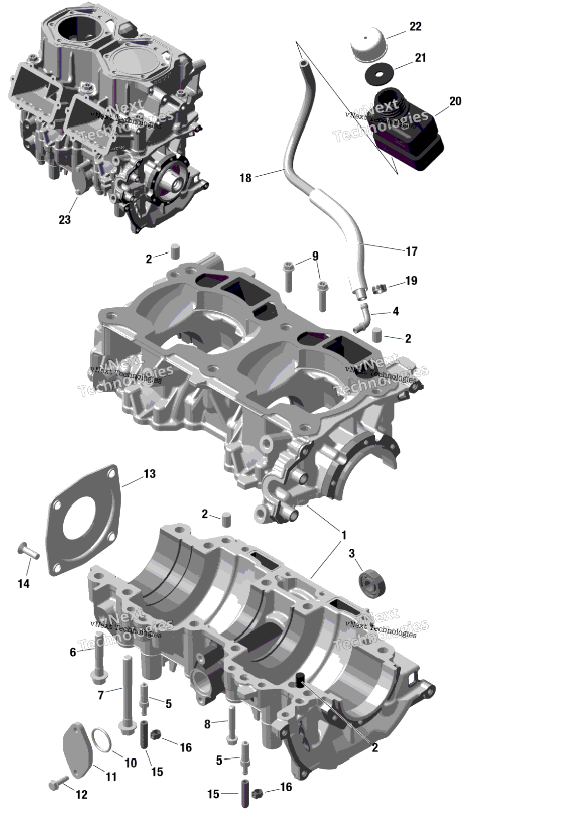 Rotax - Crankcase