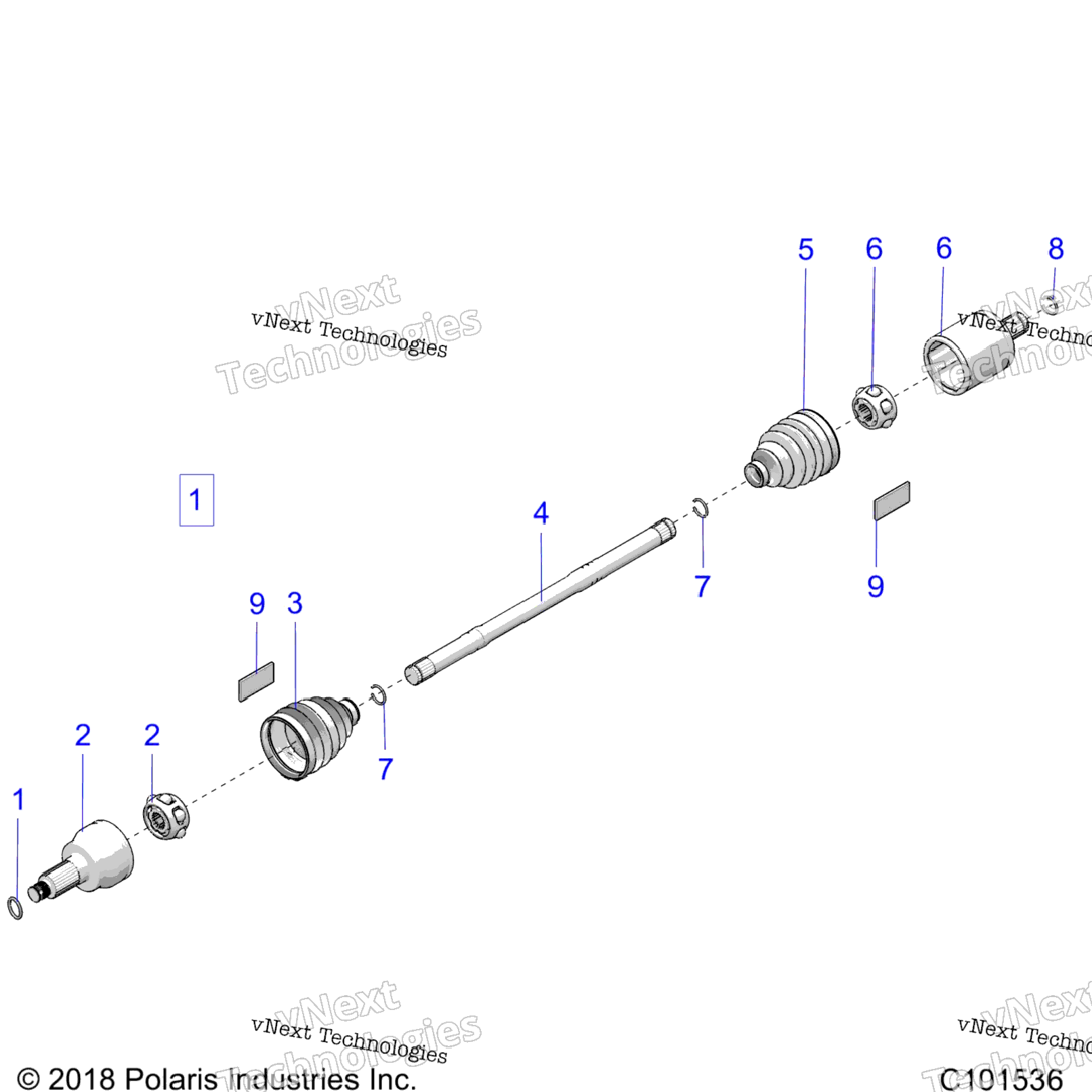 Drive Train, Drive Shaft, Front