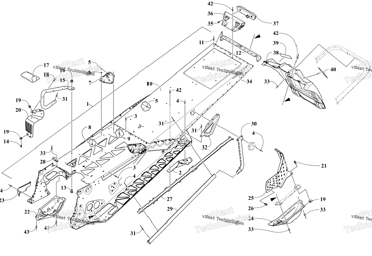 Tunnel And Snowflap Assembly