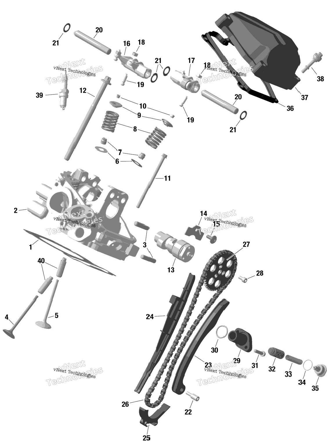 Rotax - Rear Cylinder Head