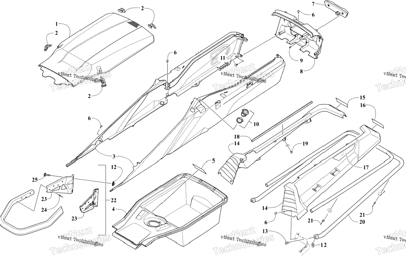 Bumper, Storage, And Taillight Assembly