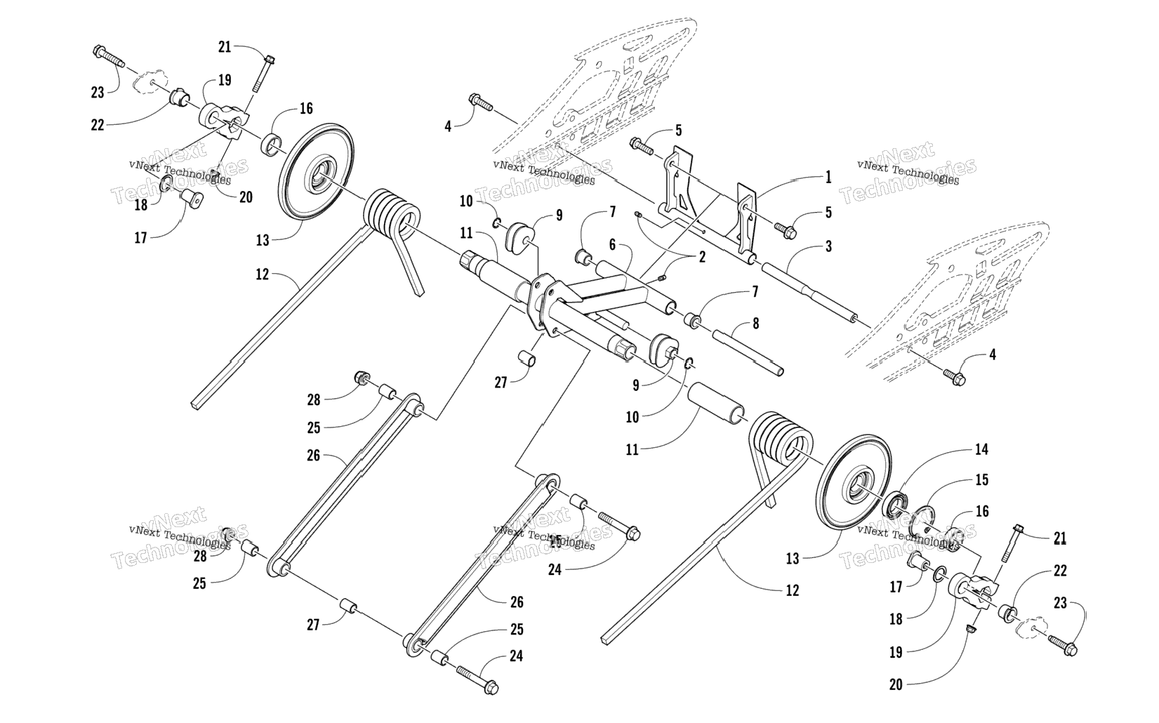 Rear Suspension Rear Arm Assembly