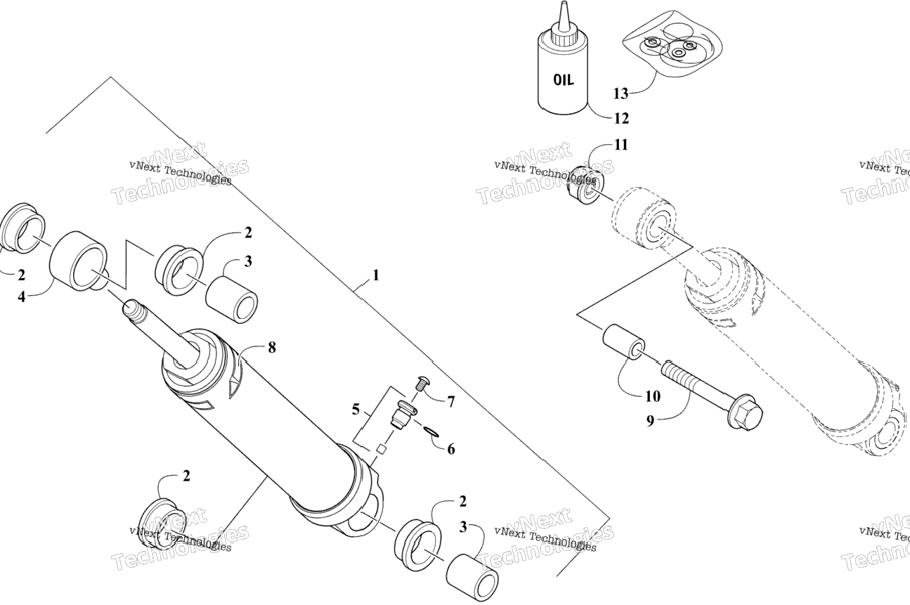 Rear Suspension Rear Arm Shock Absorber