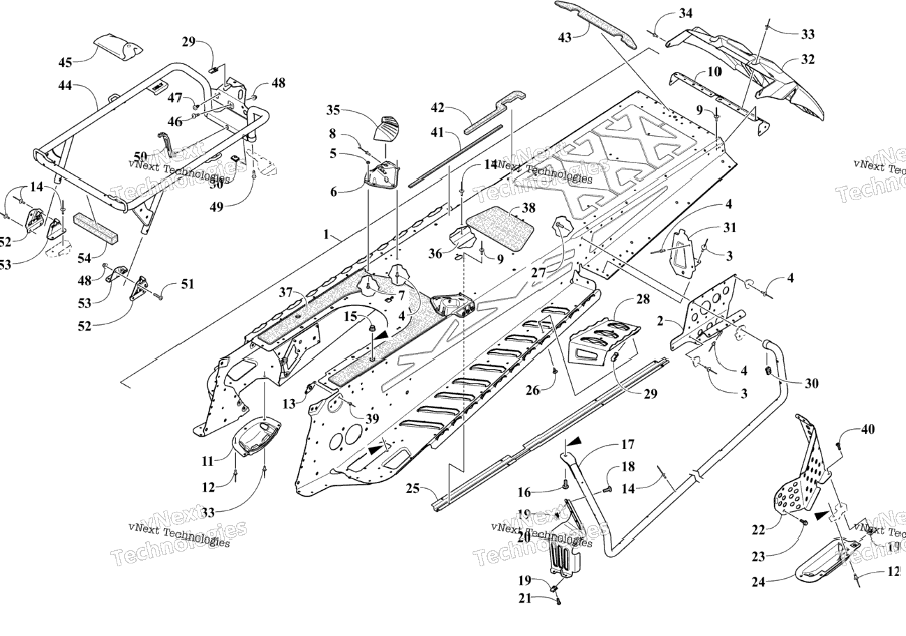 Tunnel And Rear Rack Assembly