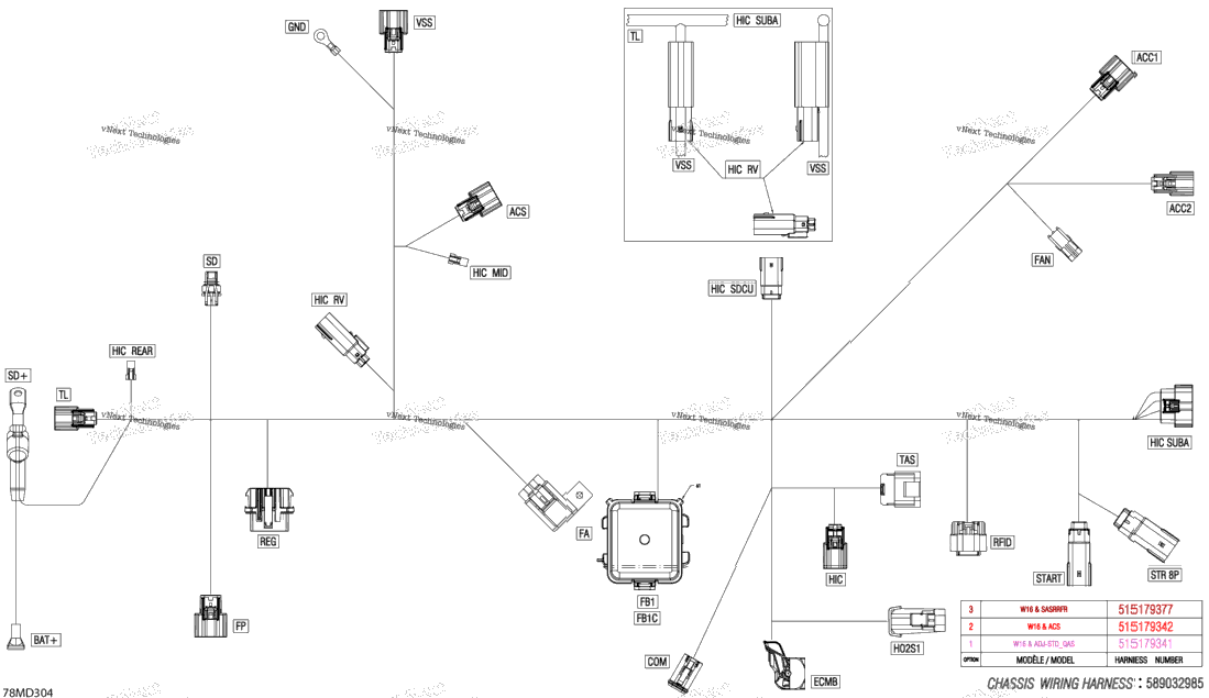 Electric - Main Harness - 515179342