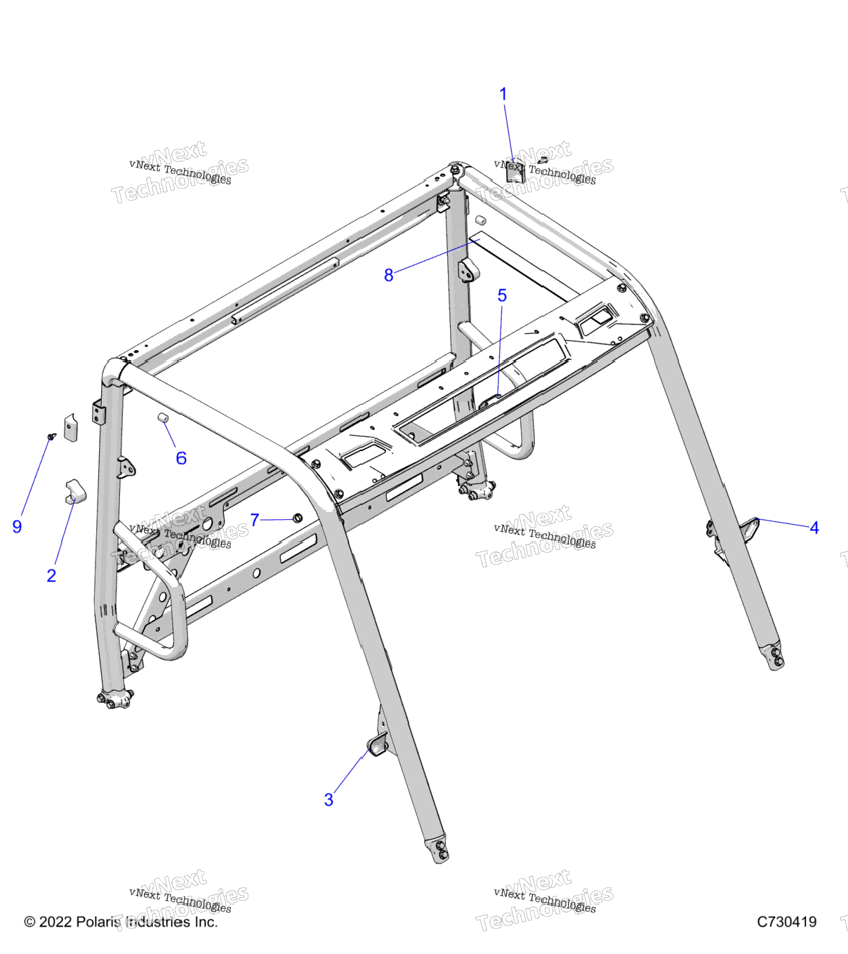 Chassis, Cab Frame Area, & Brake Edge Cover R24mas57ckC9