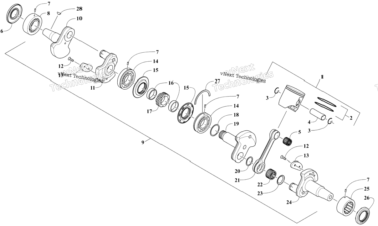 Piston And Crankshaft