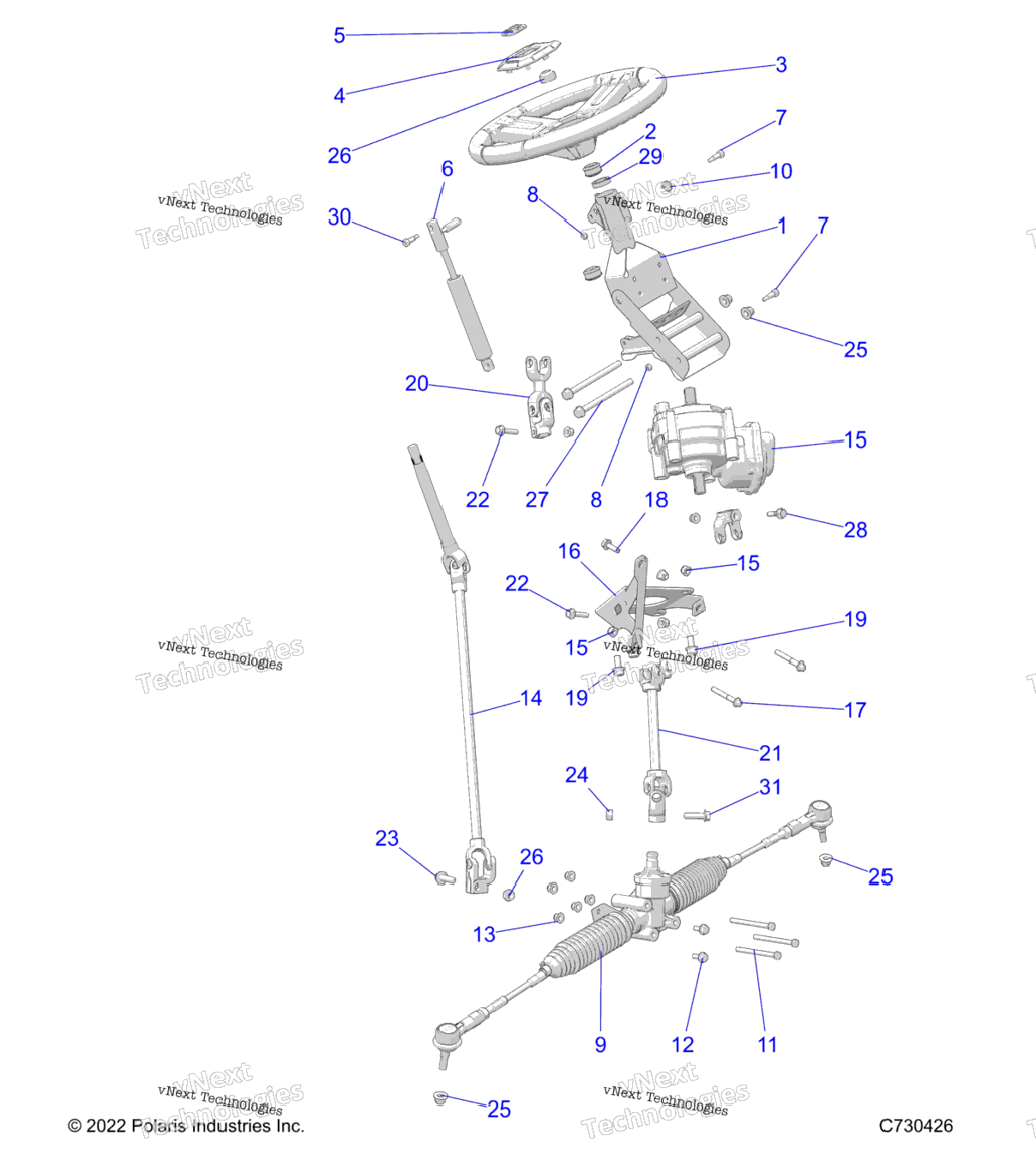 Steering, Steering Asm