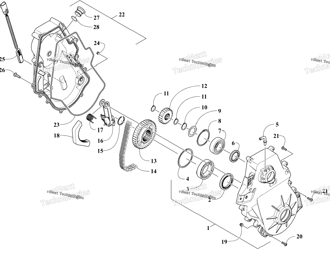 Chain Case Assembly