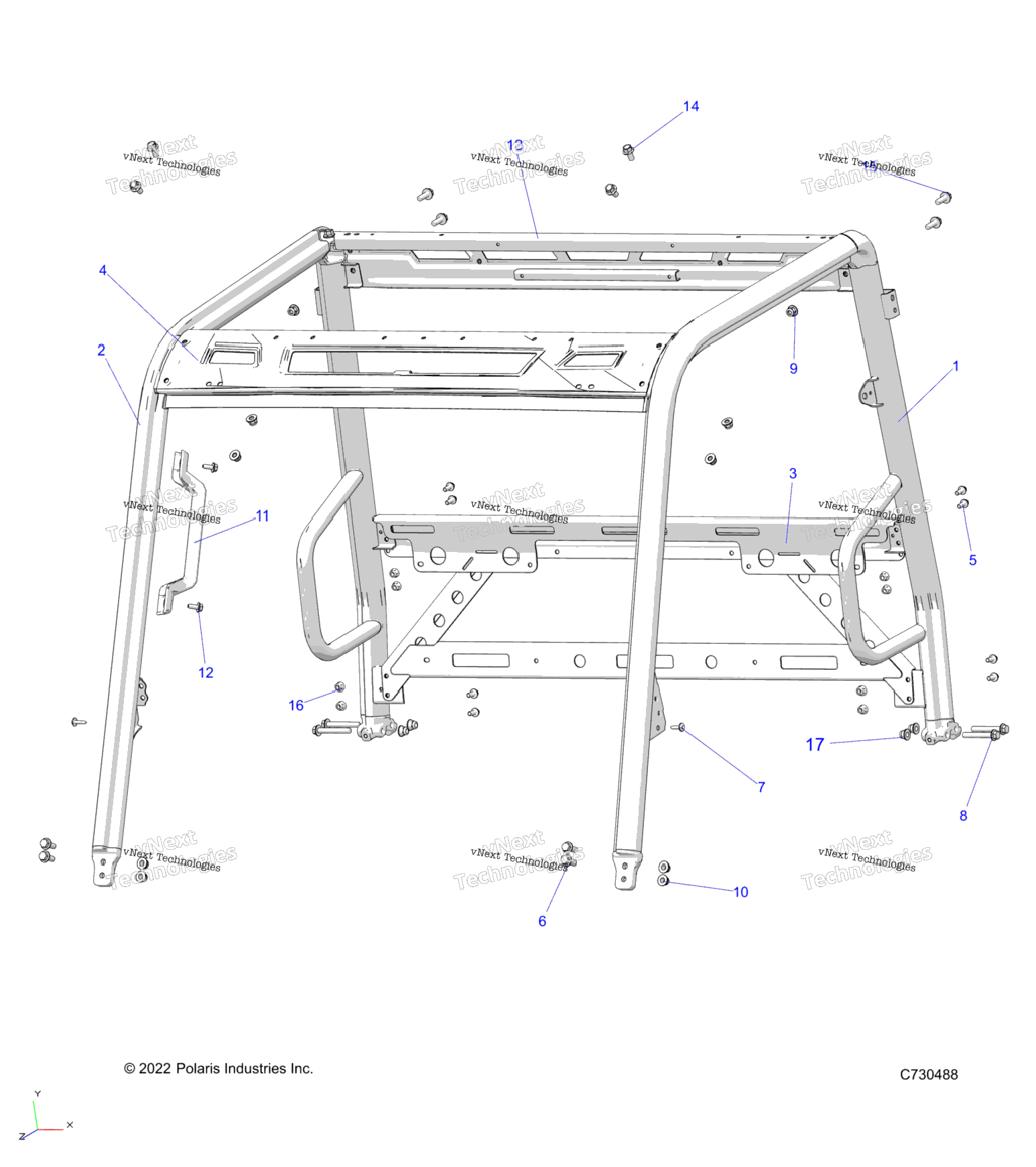 Chassis, Cab Frame