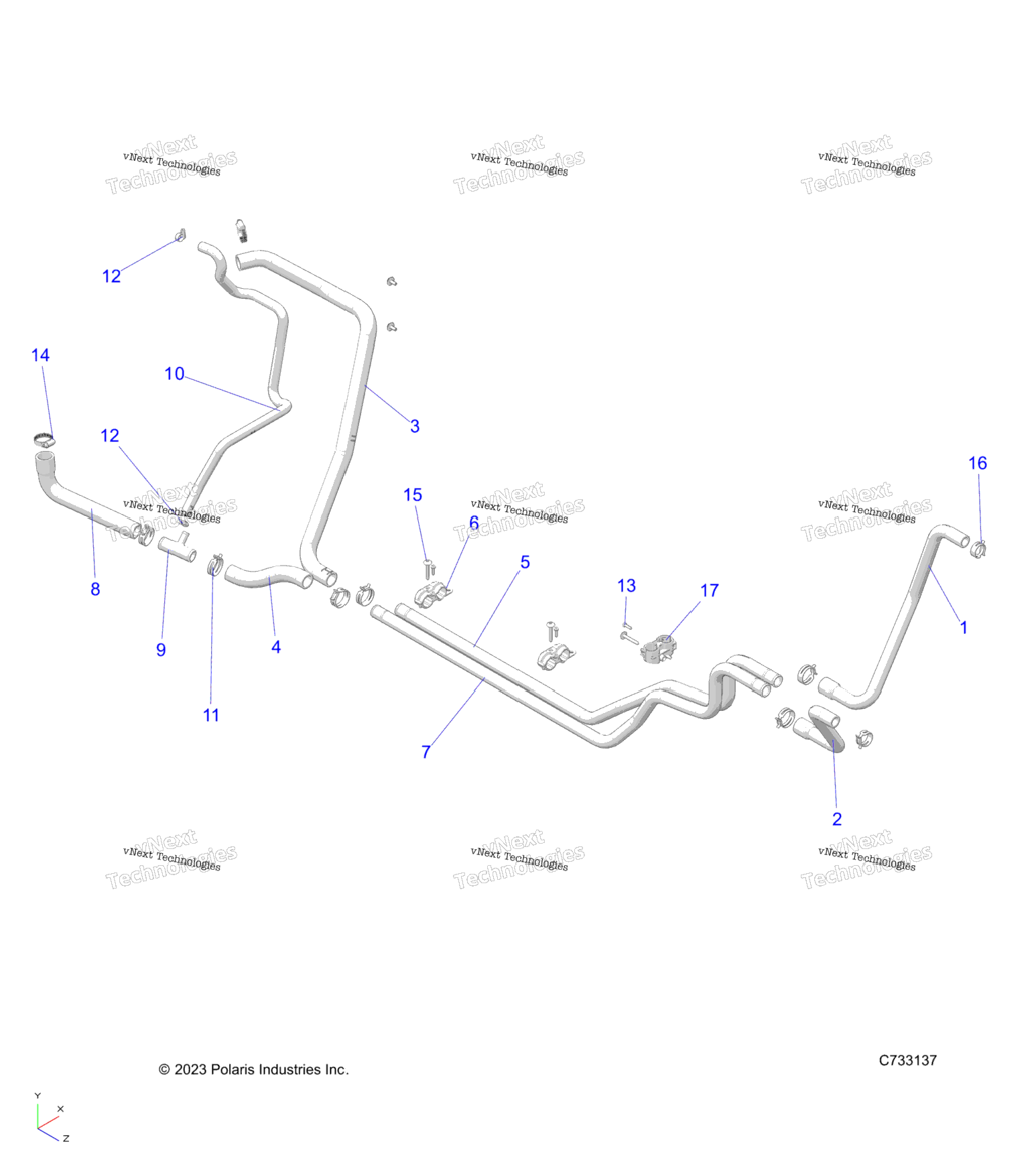 Engine, Cooling Lines R24maa57f1Masc1F1C9F9