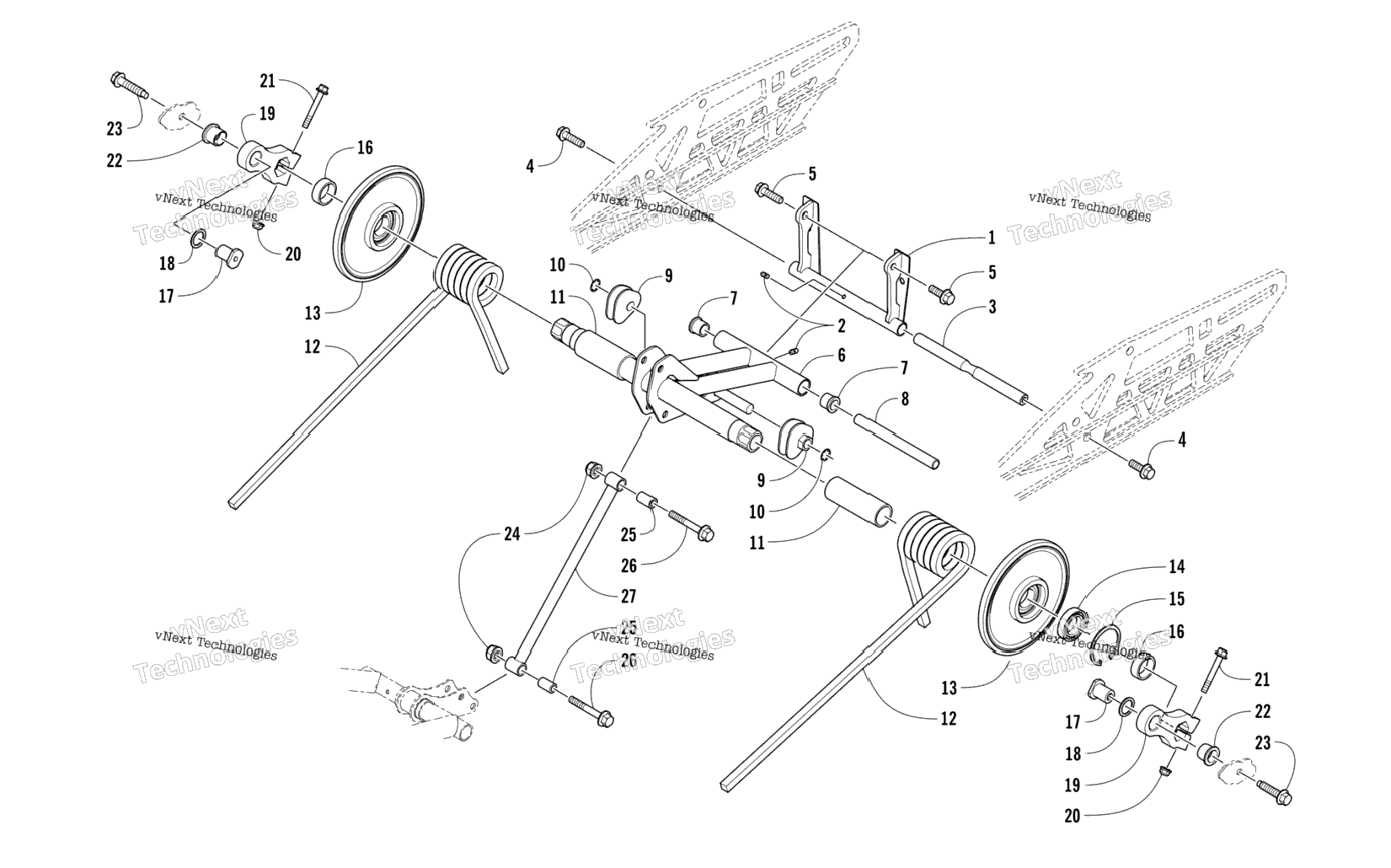 Rear Suspension Rear Arm Assembly