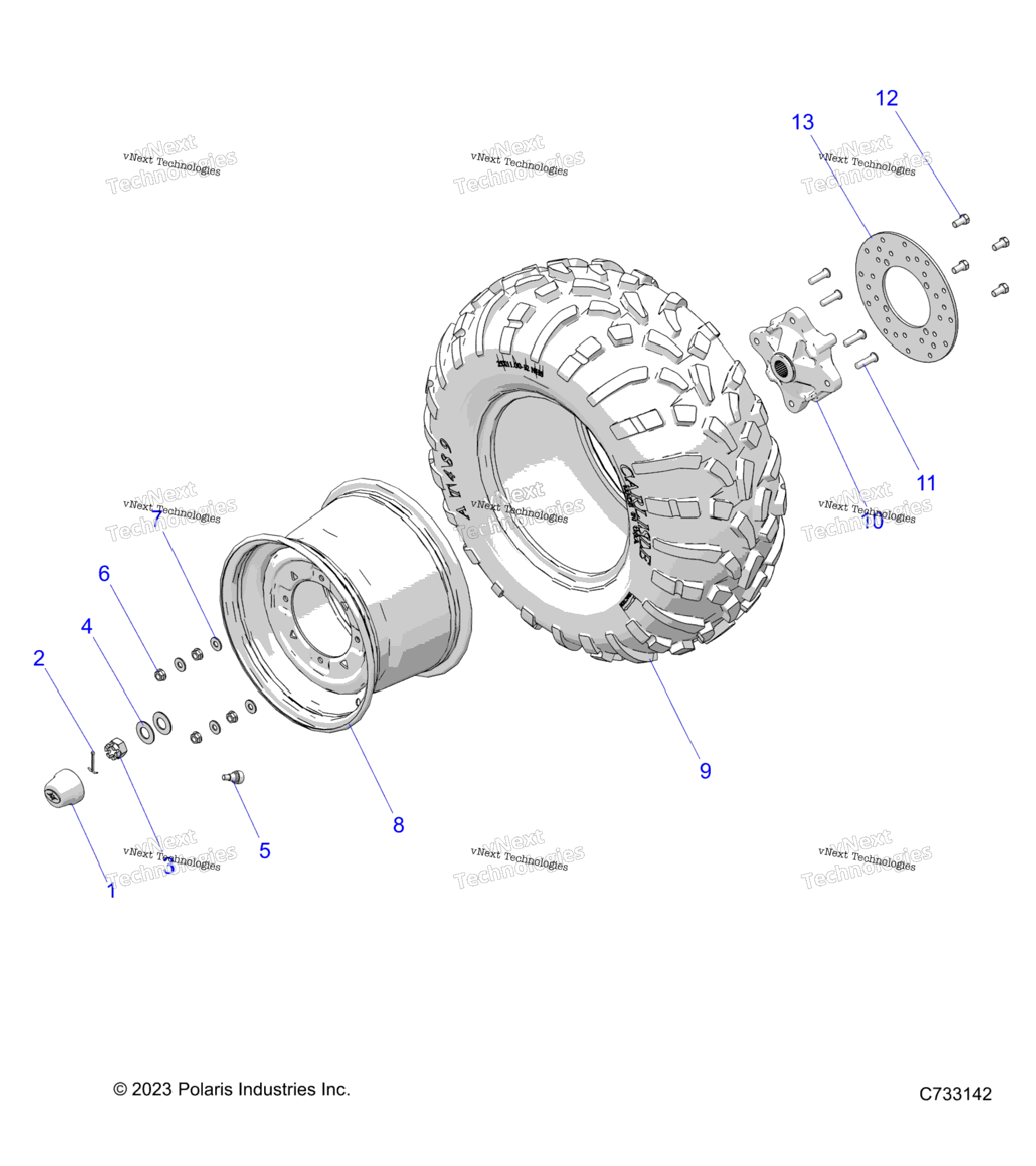 Wheels, Rear, Steel R24maa57f1Sc1F1