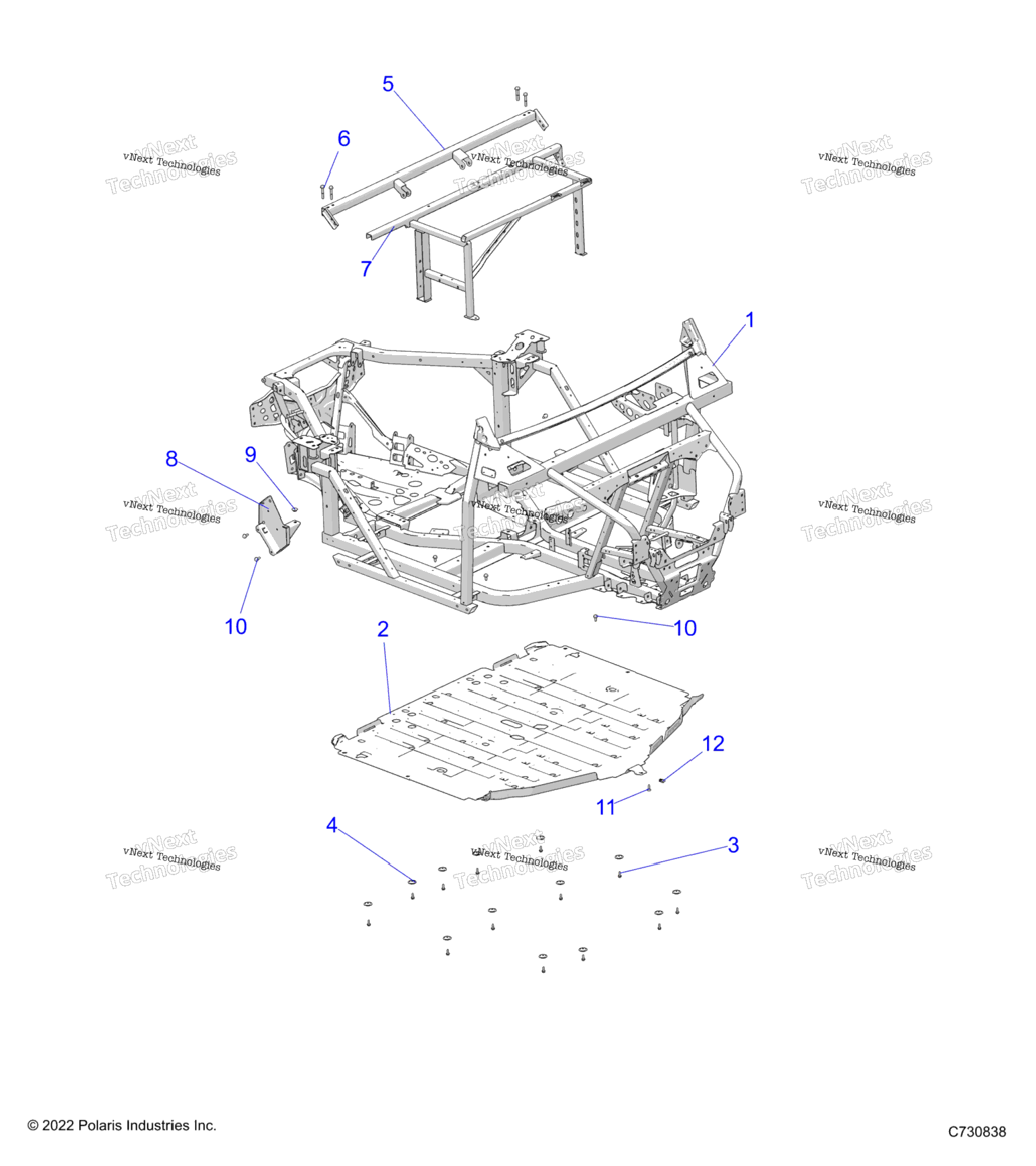 Chassis, Main Frame And Skid Plates