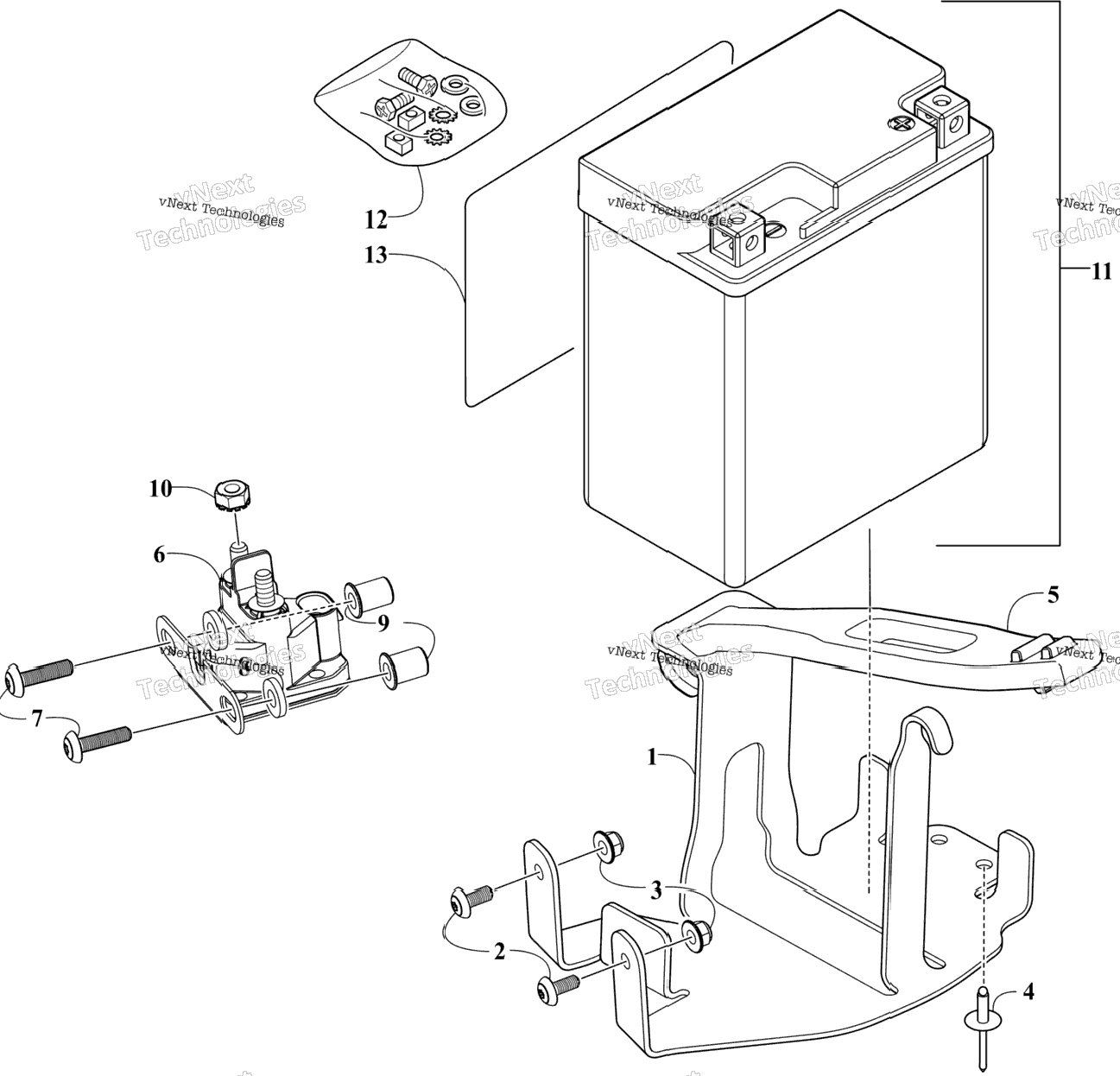 Battery And Tray Assembly