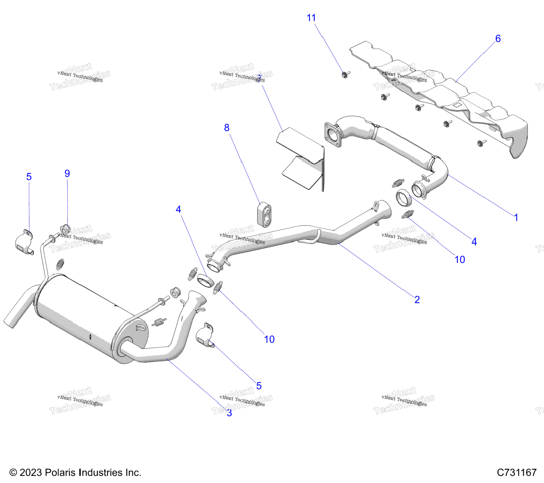 Engine, Exhaust System