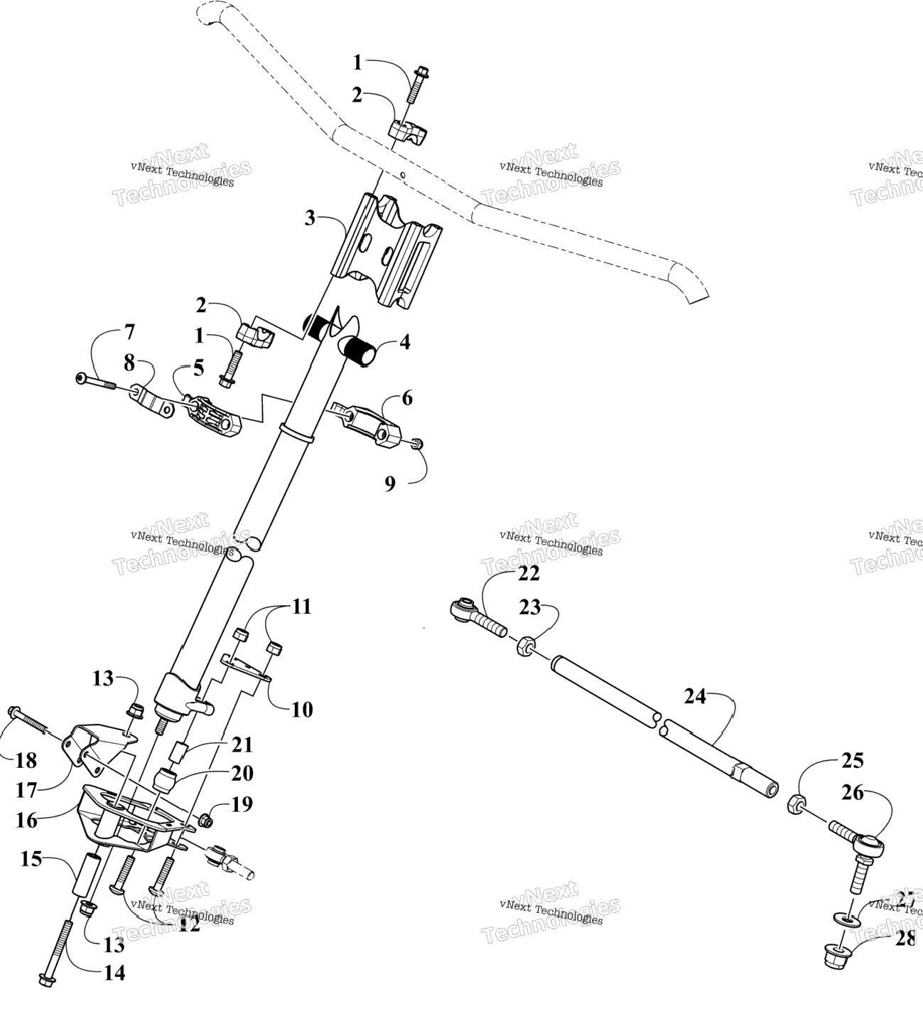 Steering Post Assembly