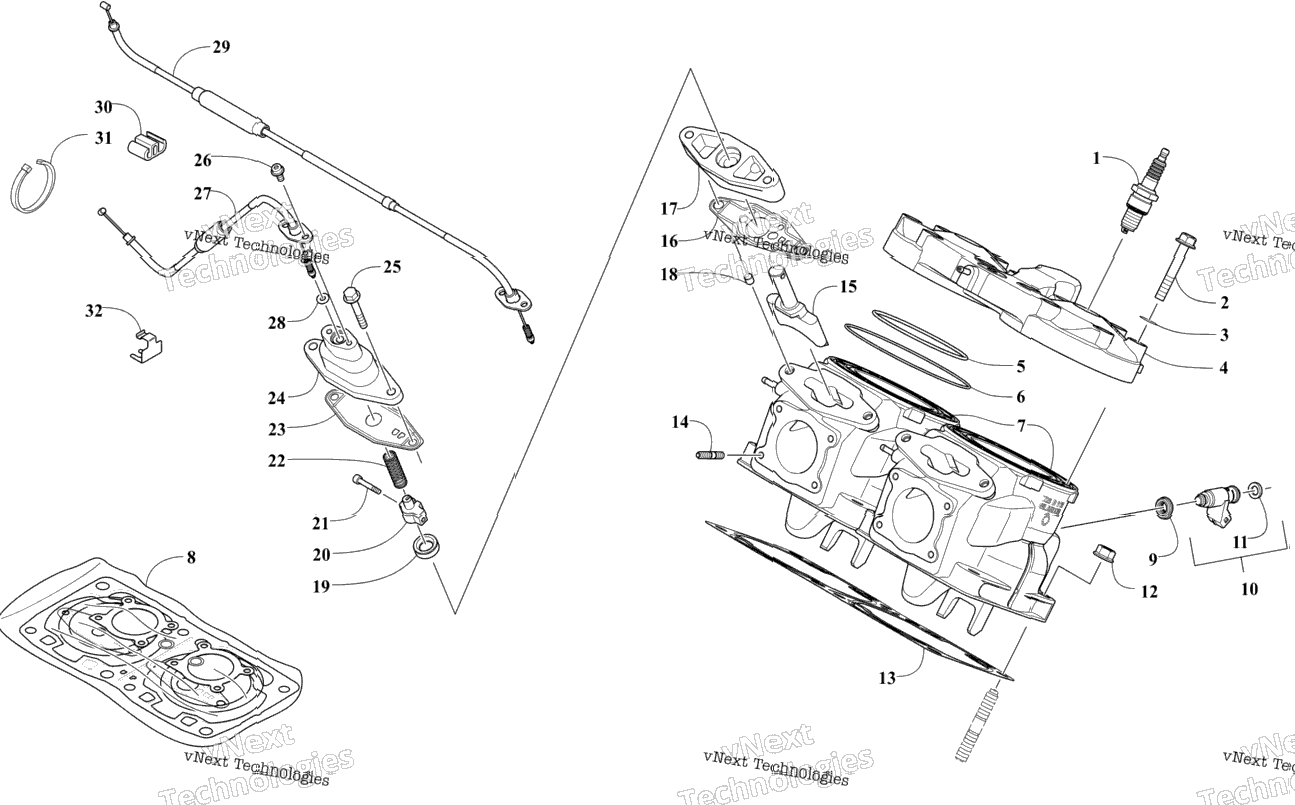 Cylinder And Head Assembly