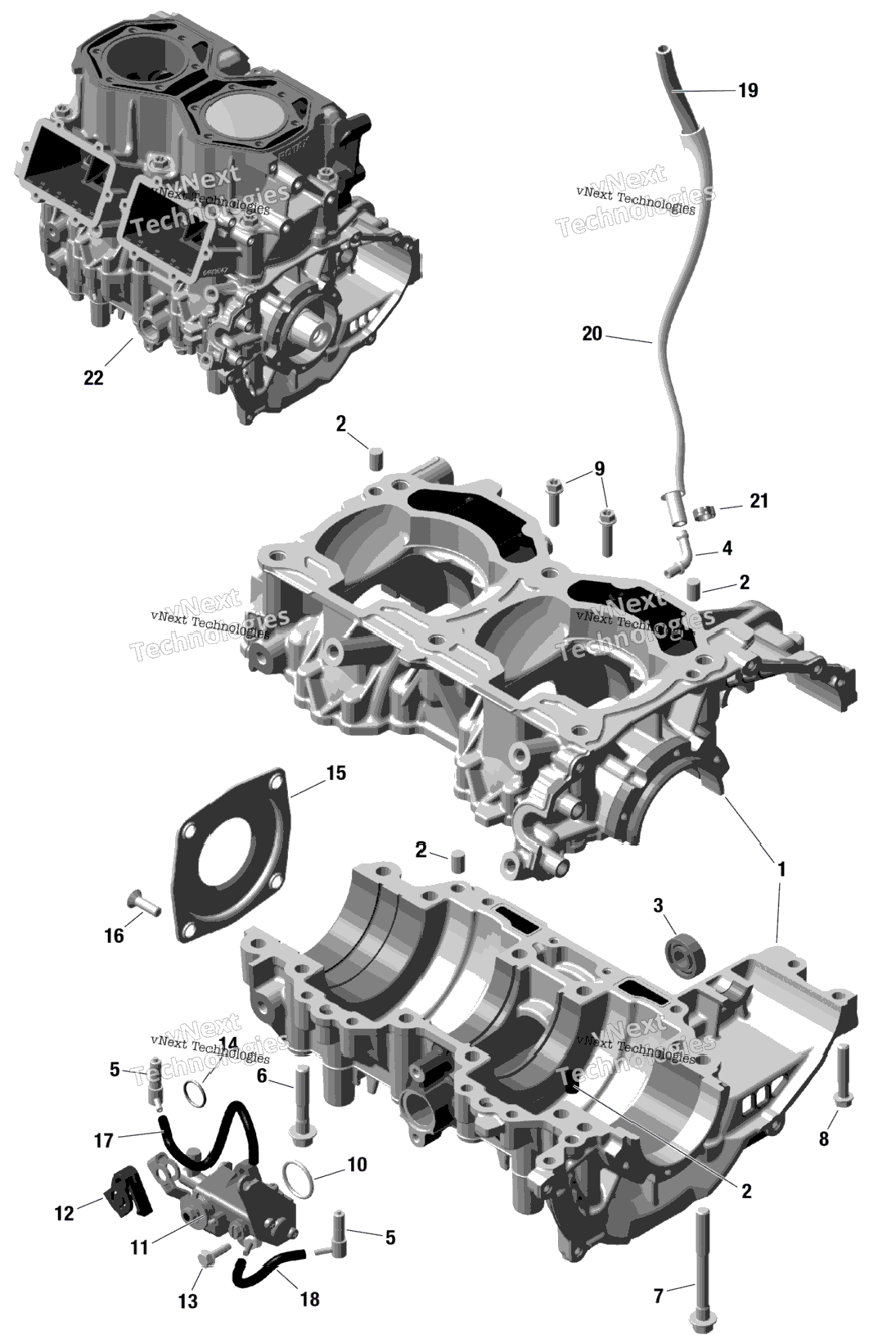 Rotax - Crankcase