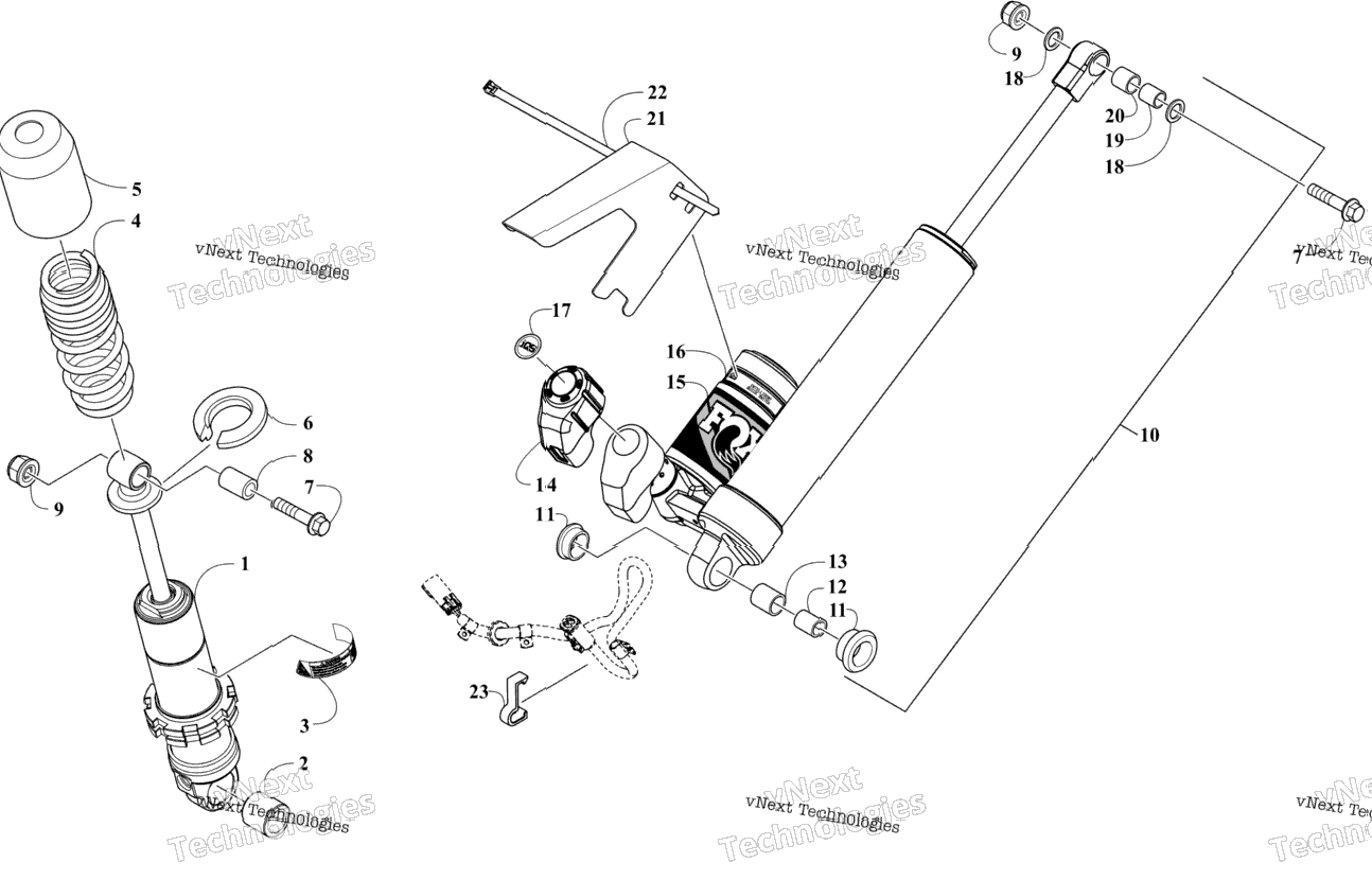 Rear Suspension Shock Absorbers