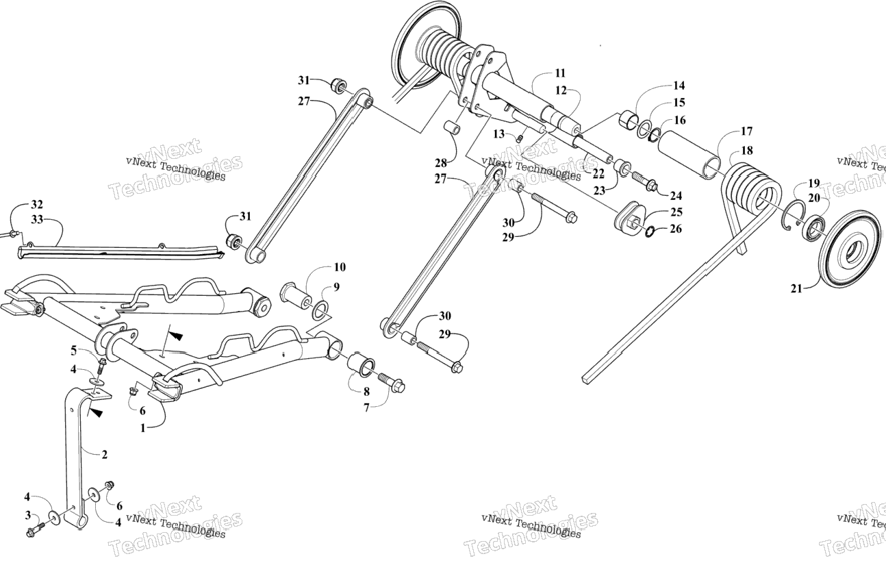 Rear Suspension Arm Assemblies