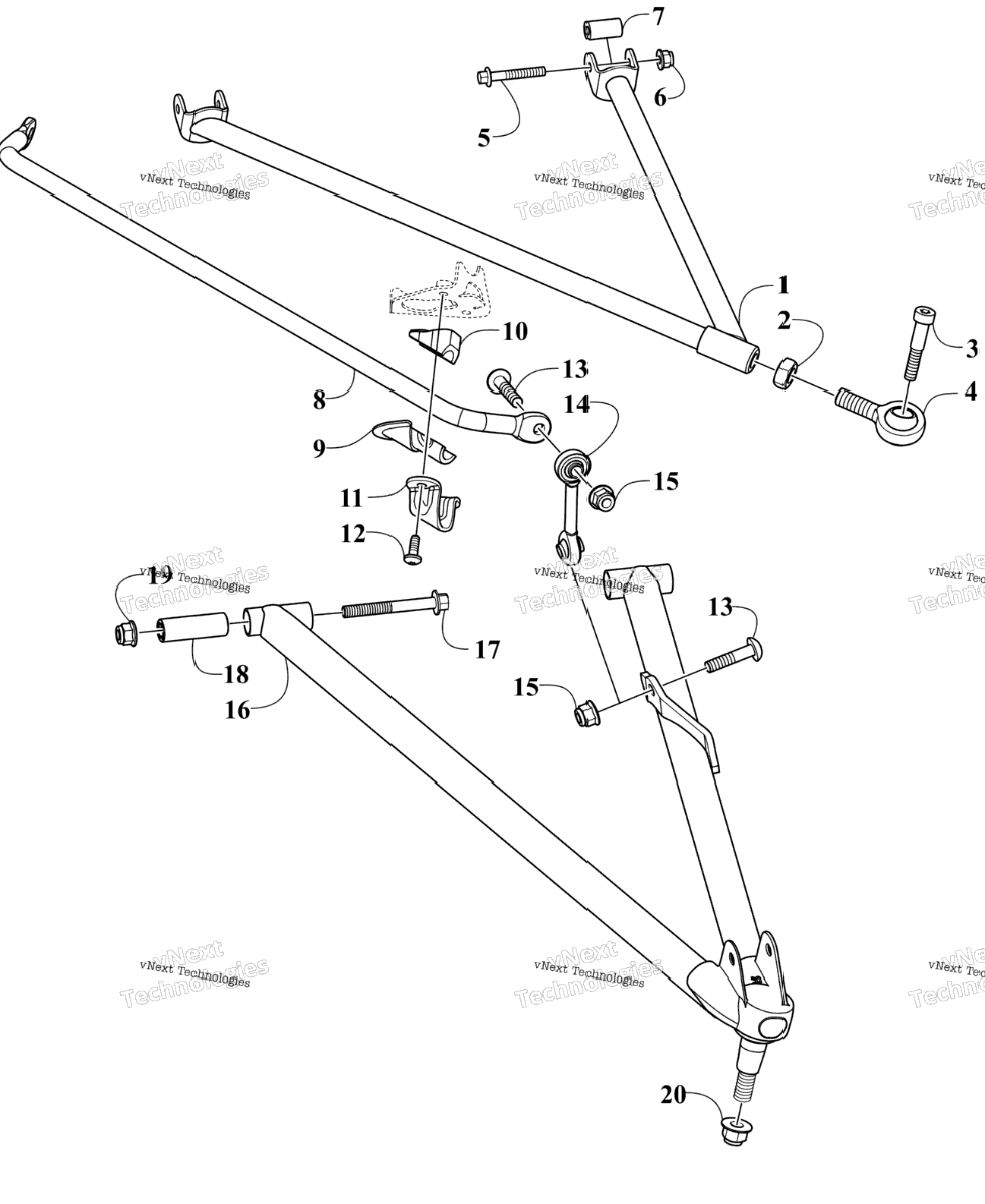 A-Arm And Sway Bar Assembly