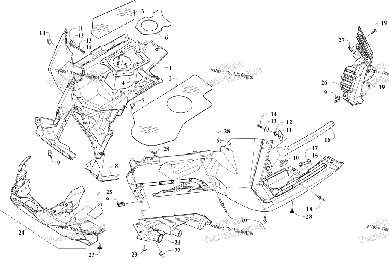 Skid Plate And Footwell Assemblies