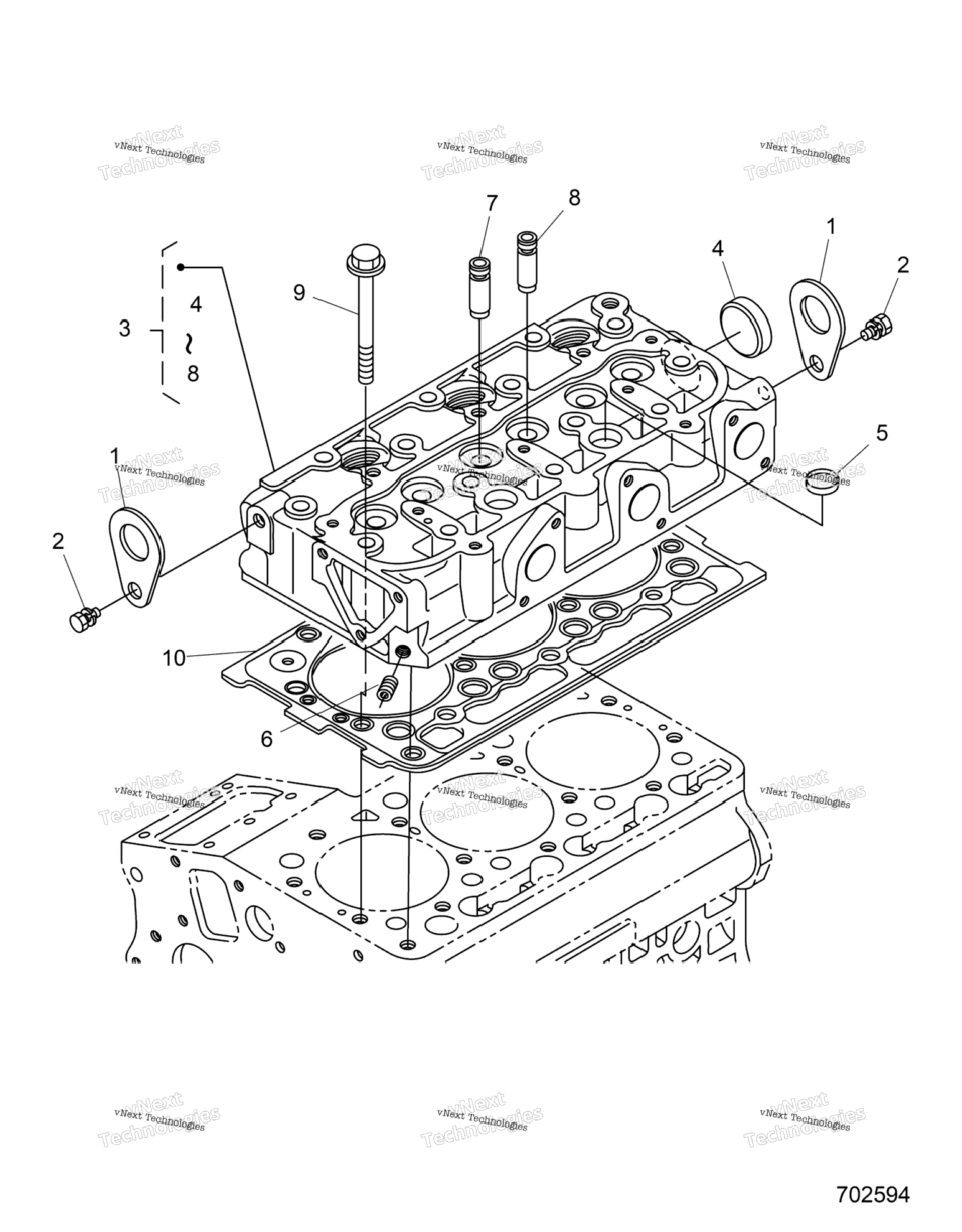 Engine, Cylinder Head R24rred4ja