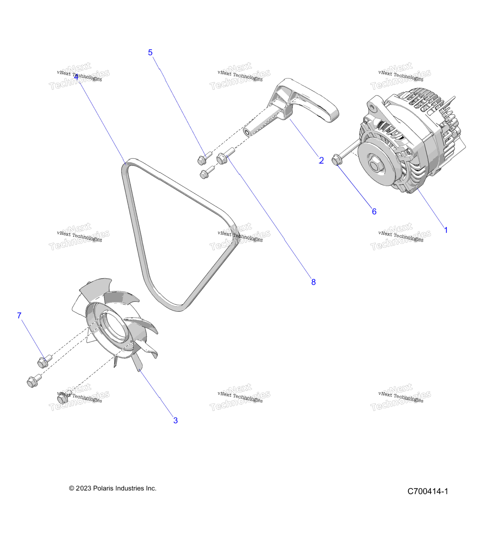 Engine, Engine, Alternator, Fan And Belt R24rred4ja