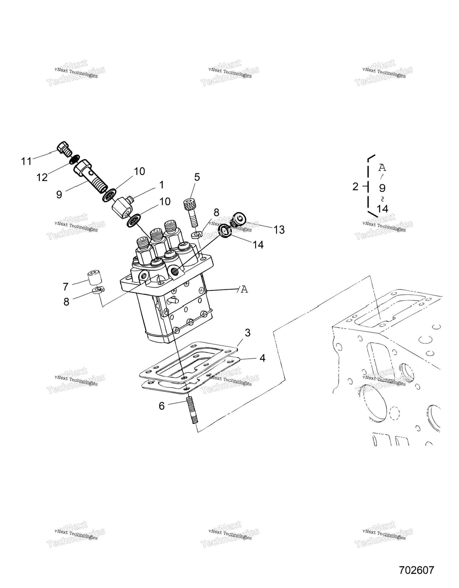 Engine, Injection Pump R24rred4ja