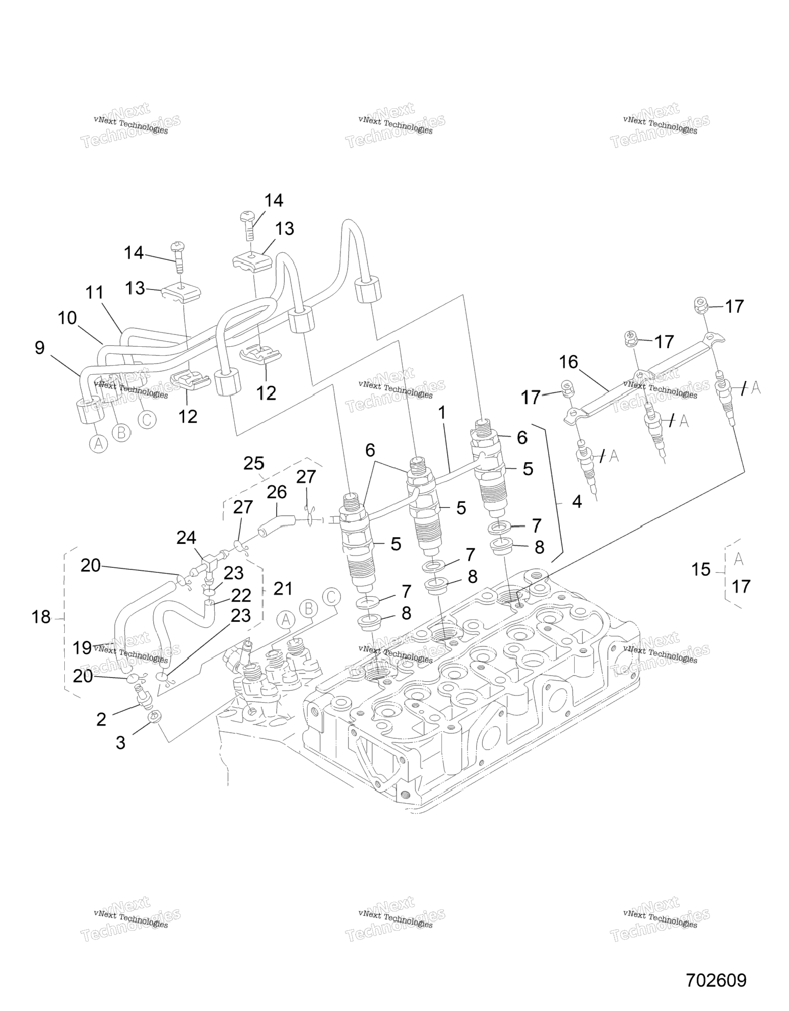 Engine, Nozzle Holder And Glow Plug R24rred4ja