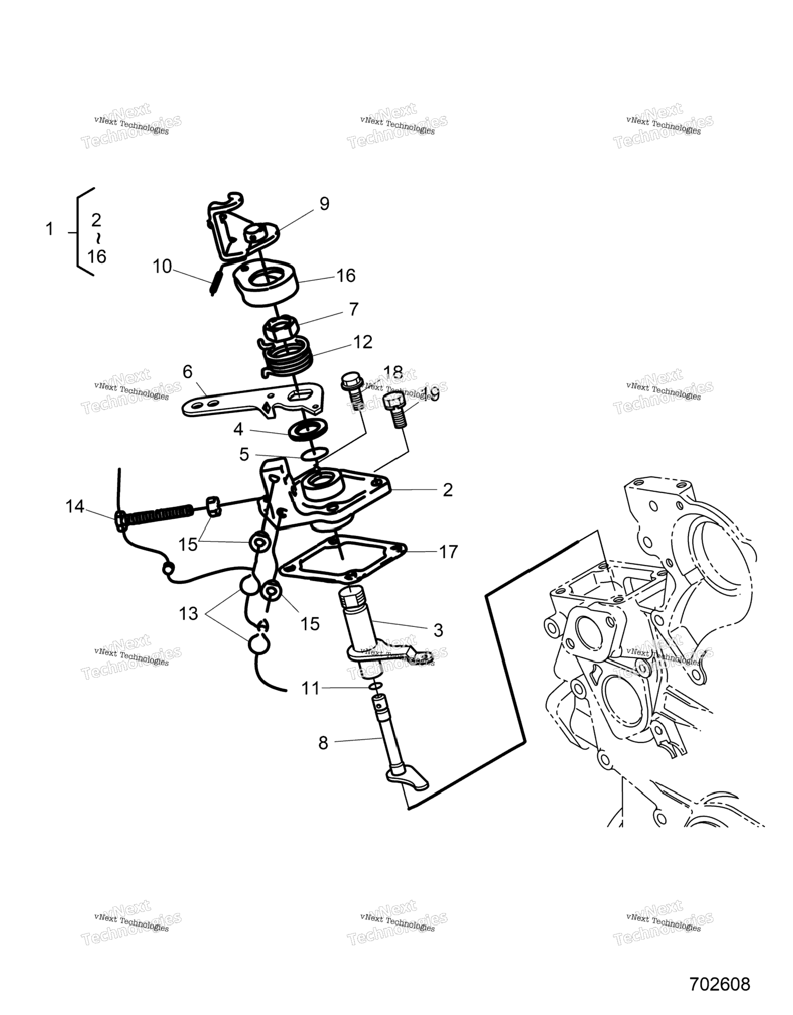 Engine, Speed Control Plate R24rred4ja