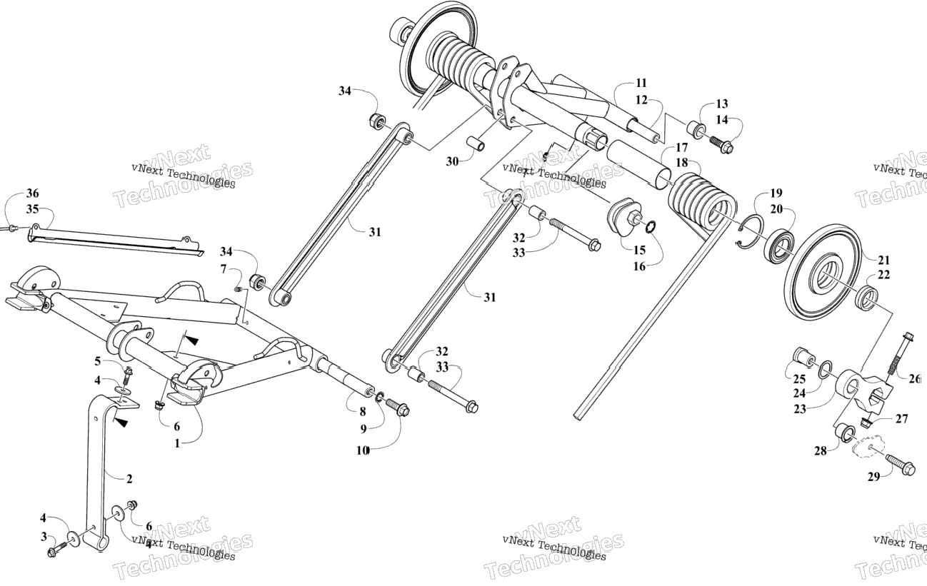 Rear Suspension Arm Assemblies