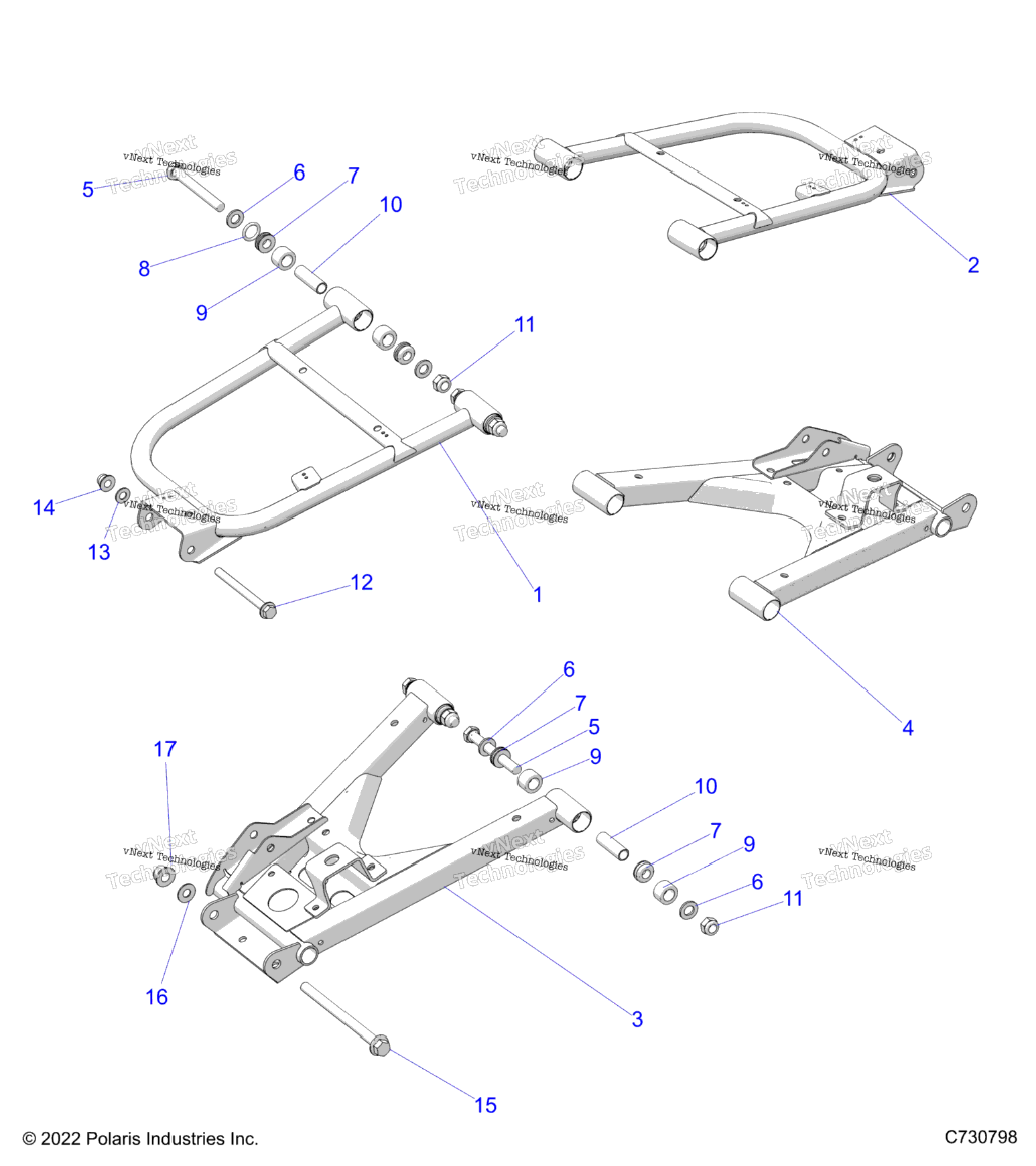 Suspension, Rear Control Arms R24rred4ja