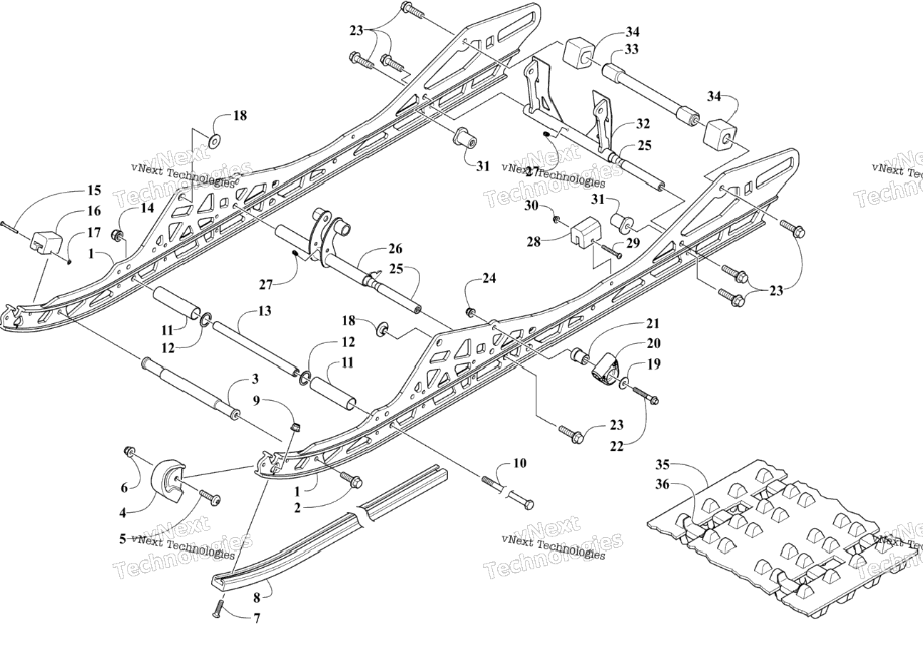 Slide Rail And Track Assembly