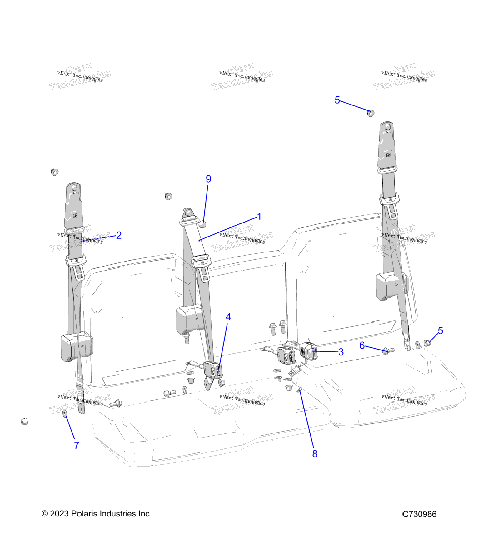 Body, Seat Belt Mounting