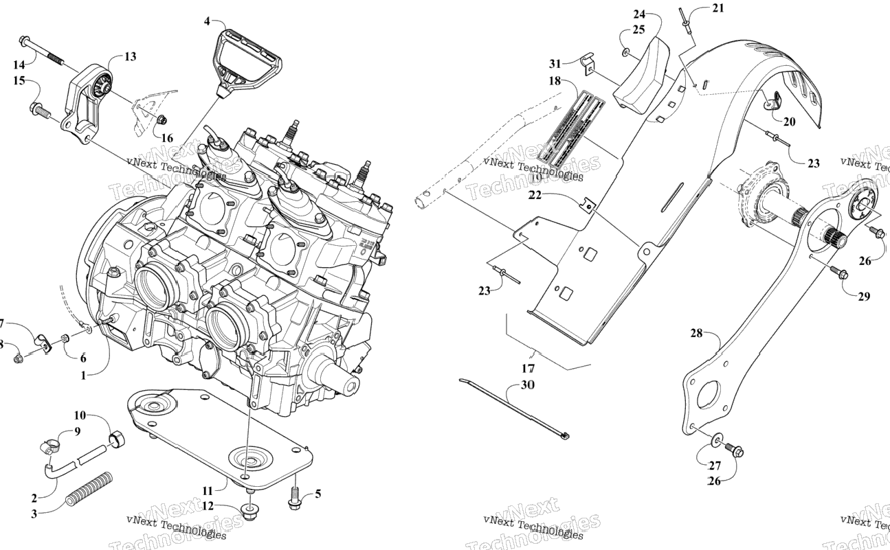 Engine And Related Parts