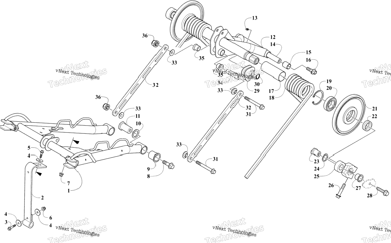 Rear Suspension Arm Assemblies