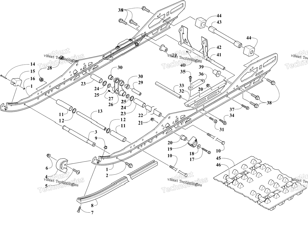 Slide Rail And Track Assembly