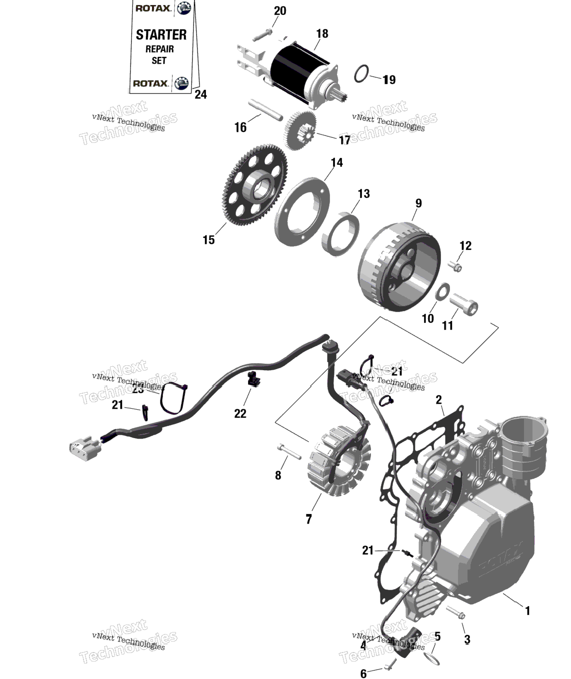 Rotax - Magneto And Electric Starter