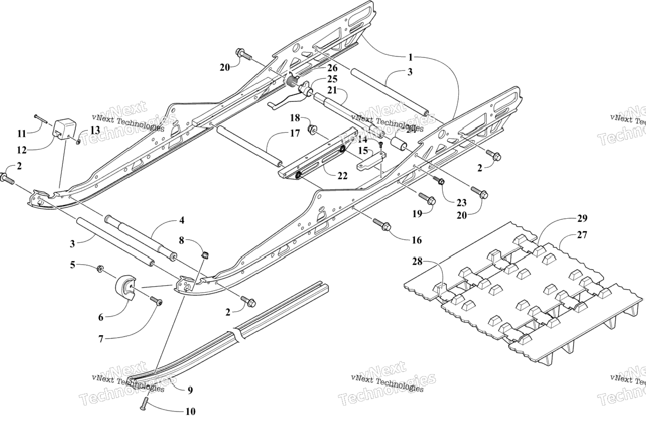 Slide Rail And Track Assembly