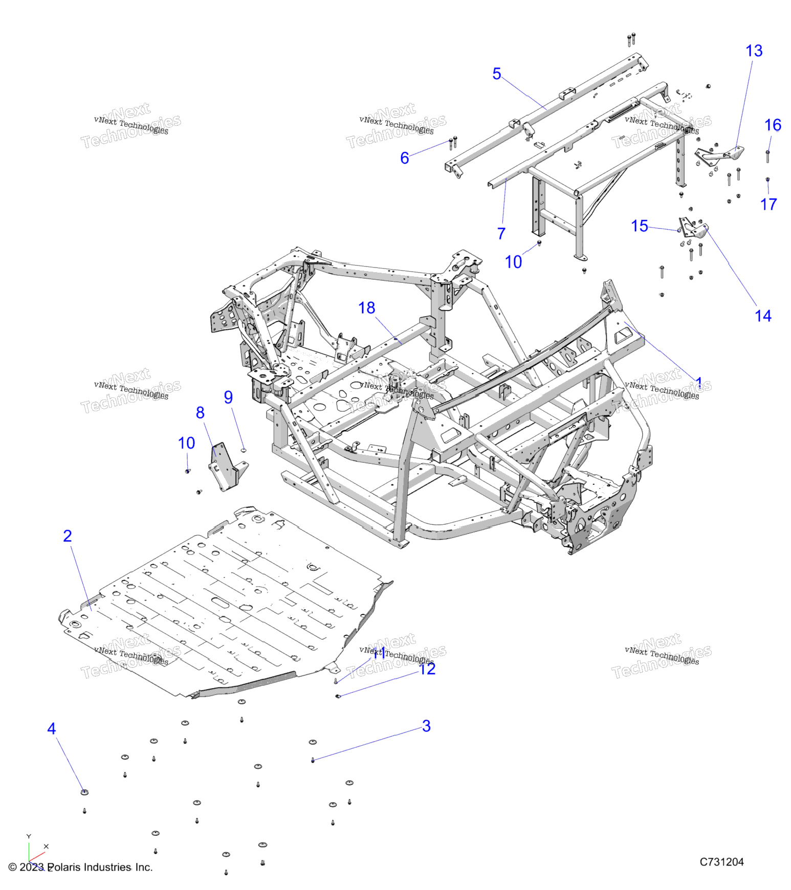 Chassis, Main Frame And Skid Plates