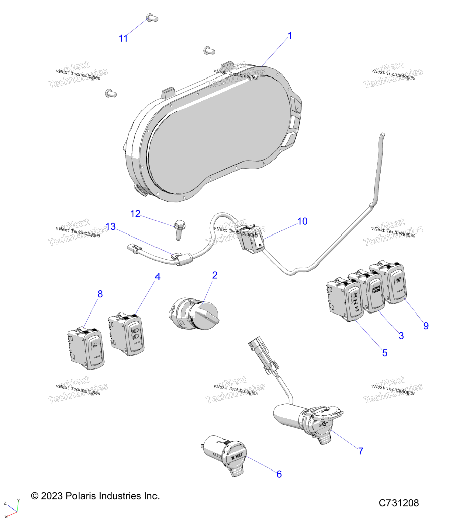 Electrical, Dash Instruments