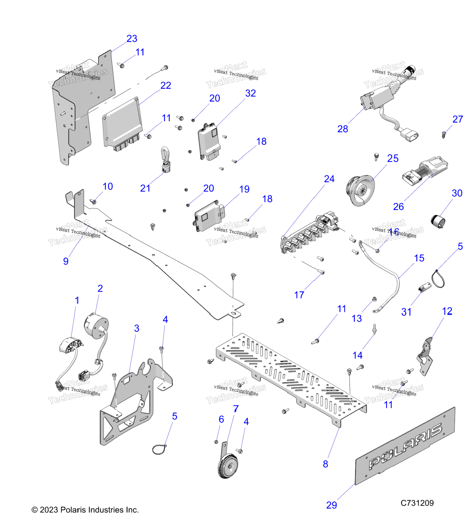 Electrical, Wire Harness, Components And License Plate