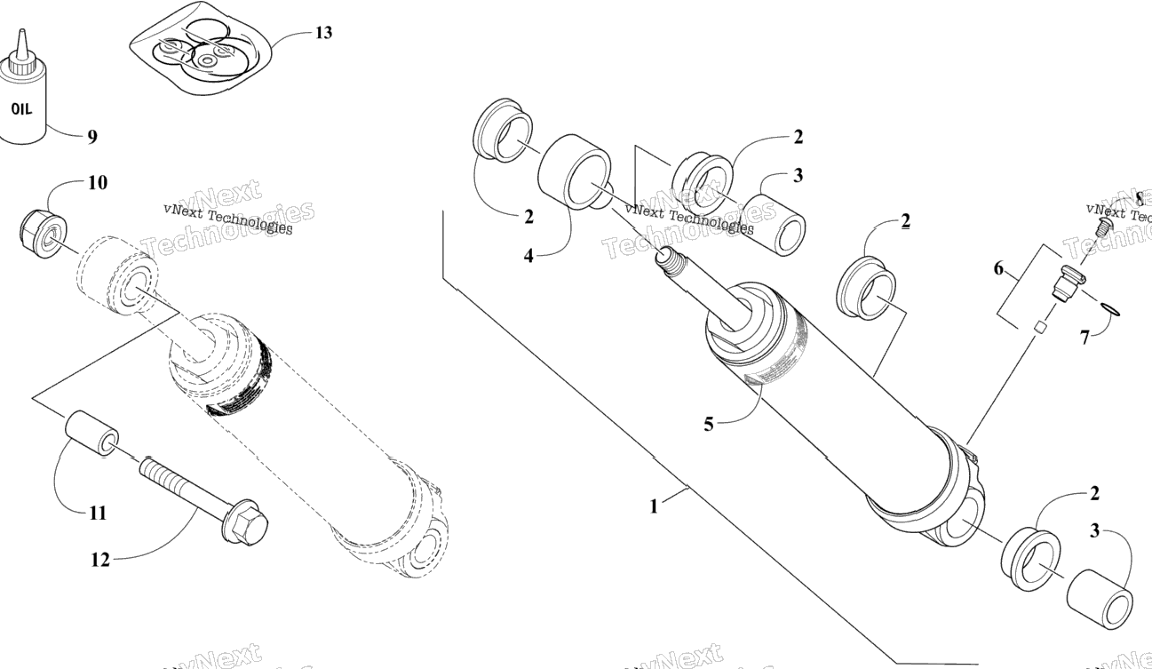 Rear Suspension Rear Arm Shock Absorber